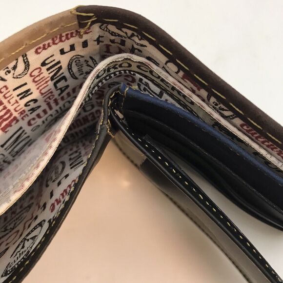 NEW Artesania Peruvian Genuine Leather Bi-Fold Wallet Embossed Handmade in Peru - Picture 12 of 12